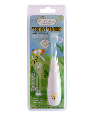 [420222] ELEKTRISCHE TANDENBORSTEL, wit, Tickle Tooth Sonic Toothbrush, van 0m-36m, met LED-verlichting, tandverzorging