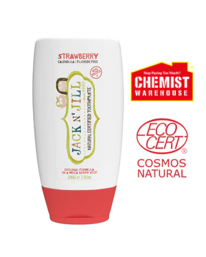 [457581] TANDPASTA, 200gr, strawberry mega berry smaak, Natural Toothpaste Organic, 1 stuk(s), tandverzorging
