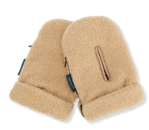 [480332] HANDSCHOEN, Osterbro Glove, brown teddy, bruin, teddy/fleece, 2 stuk(s), 2023