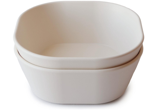 [396245] KOM, Bowls Square, vierkant, ivory, ecru, uni, PP, 2 stuk(s), bord