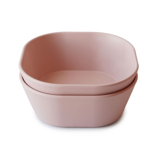 [396248] KOM, Bowls Square, vierkant, blush, roze, uni, PP, 2 stuk(s), bord