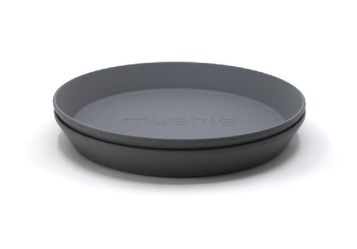 [396256] PLAT BORD, Plates Round, rond, smoke, grijs, uni, PP, 2 stuk(s), bord
