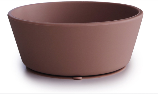 [409472] KOM, Bowl, rond, cloudy mauve, paars, uni, silicone, met zuignap, 1 stuk(s), bord