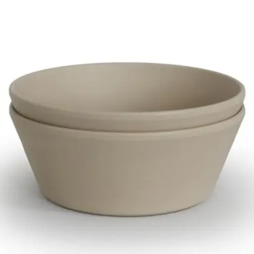 [411498] KOM, Bowls Round, rond, vanilla, ecru, uni, PP, 2 stuk(s), bord