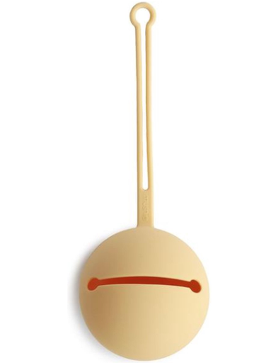 [434828] FOPSPEENHOUDER, daffodil, geel, uni, silicone, met bevestigingsclip, vr 2 fopspe(e)n(en)