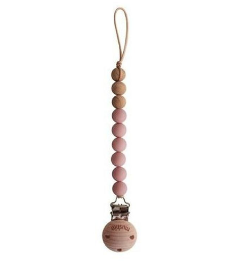 [441741] Mushie | Fopspeenketting Eva Powder Siliconen/Hout