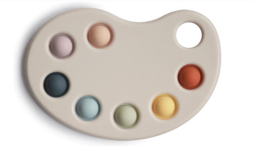 [451749] EDUCATIEF SPEELGOED, Press toy paint palette, multi, multikleur, uni, siliconen/kunststof, +activities