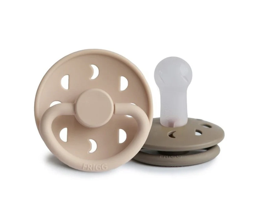 [451832] FOPSPEEN, Moon, 6-18m, o/p, sil, croiss croissant/portobello, siliconen speen, ortho/physio, T2, 2 stuk(s)