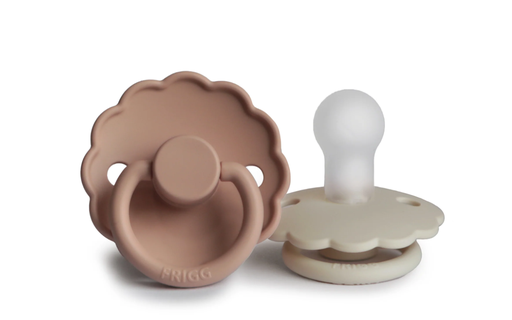 [451869] FOPSPEEN, Daisy, 0-6m, o/p, sil, blush/ cream, siliconen speen, ortho/physio, T1, 2 stuk(s)