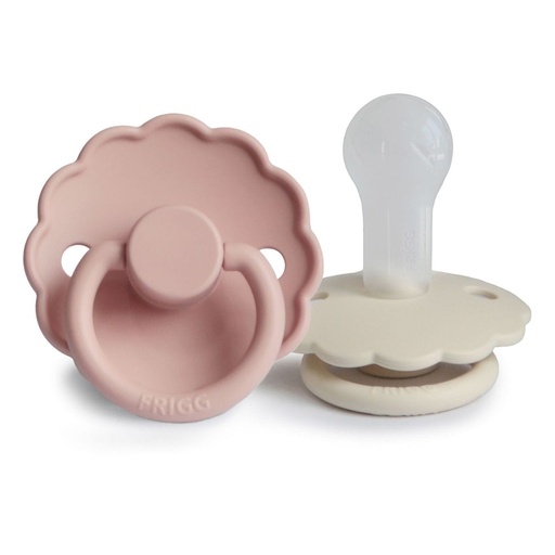 [451874] Frigg | Fopspeen Daisy Ortho/Physio Siliconen Speen Blush/Cream T2 6-18m 2-pack
