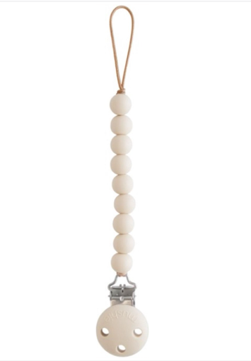 [466431] FOPSPEENKETTING, Hera, shifting sand, uni, lint silic. met clip in silic., kralensnoer, vr fopspeen met ring