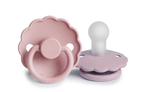 [466489] FOPSPEEN, Daisy, 0-6m, o/p, sil, baby pink/soft lilac, siliconen speen, ortho/physio, T1, 2 stuk(s)