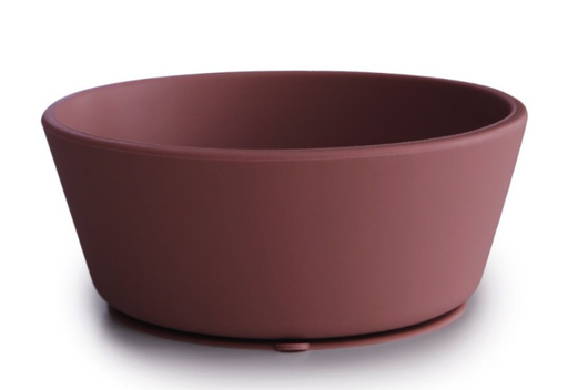 [477381] KOM, Bowl, rond, woodchuck, paar/bruin, uni, silicone, met zuignap, 1 stuk(s), bord