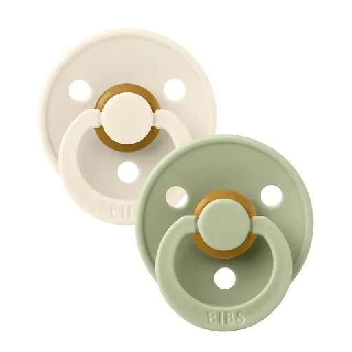 [431391] FOPSPEEN, Colour, 2-Pack T1, ivory/sage, , natuurlijk rubber, 0-6m, ecru/groen, ortho/physio, 2 stuk(s)