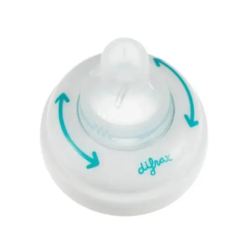 [173466] Difrax | Zuigspeen Natural  Ring + 1-2-3 Doseerspeen Siliconen +3M