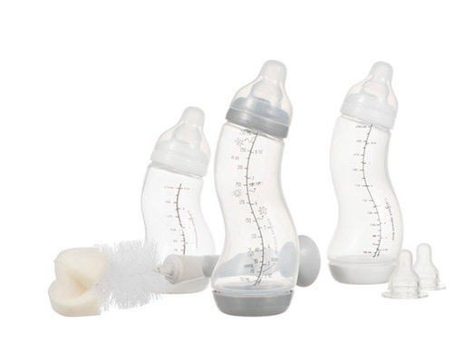 [394124] STARTERSET, Newborn, Natural, 6 delig, neutraal, 1 x fles 170ml/2 x fles 250ml + 2 zuigspenen + flessenborstel, 2023