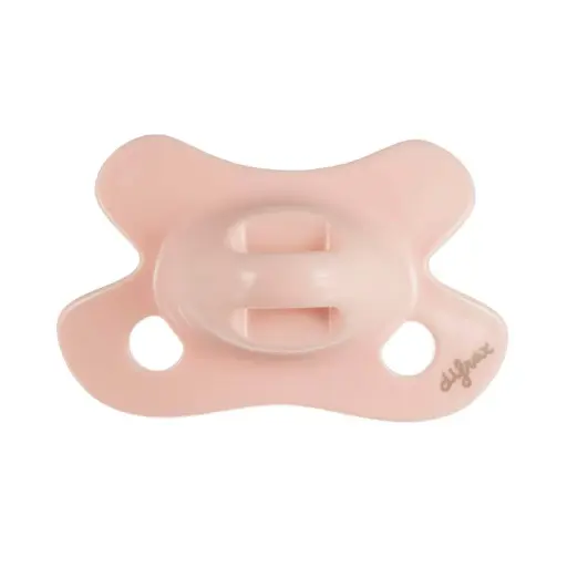 [398119] Difrax | Fopspeen Natural Pure Collection Blossom Siliconen Speen Ortho/Physio Rose Newborn