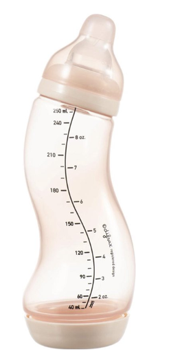 [399758] STANDAARDFLES/S-FLES, 250 ml, N, bloss blossom, Basic, Natural, silic speen/1 gaatje, 0m+, 1 stuk(s), fles, 2023