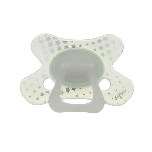 [418160] FOPSPEEN, Natural 20M+, sil, GID, ster, Glow in the Dark, siliconen speen, ortho/physio, 1 stuk(s), 2023