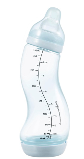 [456840] STANDAARDFLES/S-FLES, 250 ml, N, ice, Basic, Natural, siliconen speen/1 gaatje, 0m+, 1 stuk(s), fles, 2023