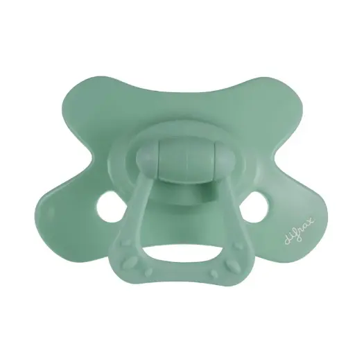 [456900] Difrax | Fopspeen Natural Sage Pure Collection Siliconen Speen Ortho/Physio Groen 12-18M