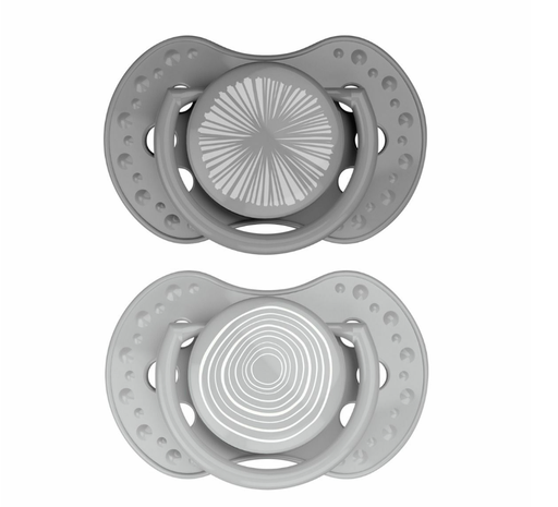 [482815] FOPSPEEN, 0-3M, sil, harmony light grey- dark grey, LOVI Collection, Dynamic, ortho/physio, 2 stuk(s)