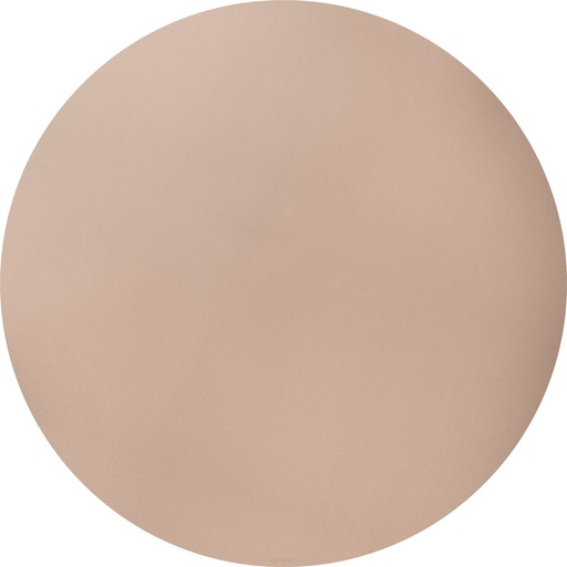 [413254] KNOEIMAT, Round Splash Mat, mocha dark, ecru, uni, rond model, vinyl, 0.1x110cm