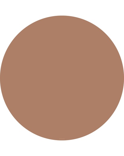 [439185] KNOEIMAT, Round Splash Mat, capuccino brown, bruin, uni, rond model, vinyl, 0.1x110cm