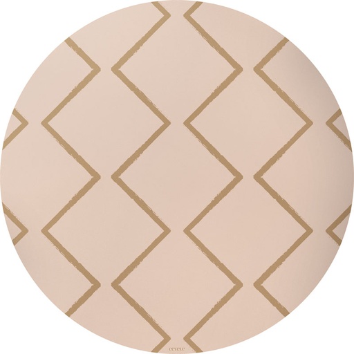 [439186] Eeveve | Knoeimat Beni Round Splash Mat Autumn Gold
