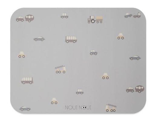 [441755] PLACEMAT, Little Wheels, groen, uni/all over voertuigen print, rechthoekig, vinyl, waterafstotend, 1 stuk(s)