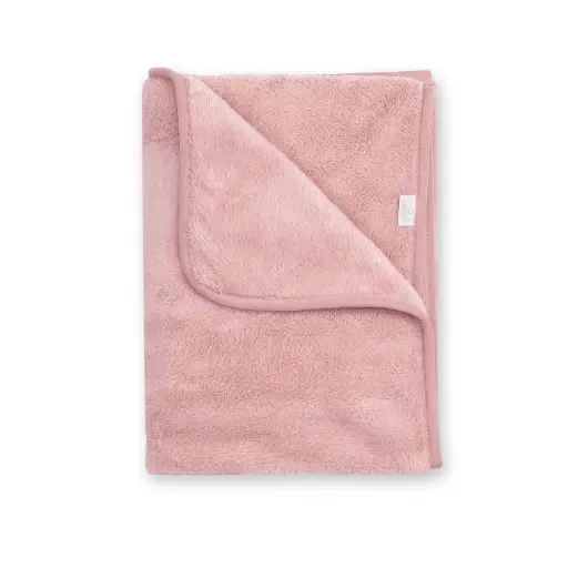 [472633] DEKEN, 75x100cm, 2.5TOG, Softy vintage, roze, uni/uni, teddy, voor wieg/draagmand/park, 2023/24