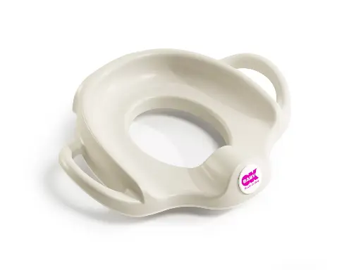 [435485] WC-VERKLEINER, Sofa, ecru, uni, bev op de bril, met handvat