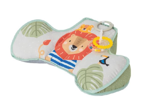 [456026] SPEELGOED PARK, Tummy-Time Pillow, print leeuw, textiel, +activities, vanaf 0 maand, liggend in het park
