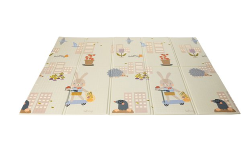 [456045] SPEELTAPIJT ZONDER SPEELBOOG, Foam Mat, Urban Garden, multikleur, all over dieren print, kunststof, vanaf 0 maand