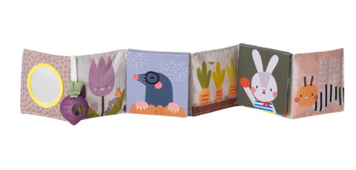 [456047] SPEELGOED PARK, Pram Book, Urban Garden, textiel, +activities, vanaf 0 maand, liggend in het park