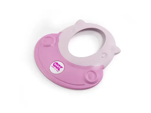 [456514] OK Baby | Haarwasring Hippo Pink Zachte Rubberen Rand vr Rond het Hoofdje