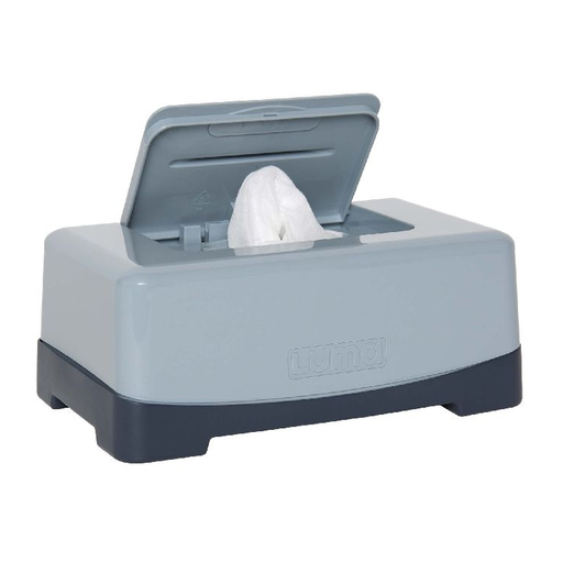 [477470] BOX, Easy wipe box, Iron Blue, vr vochtige doekjes, vr zakdoeken, doos, uni, kunststof, zakdoekhouder, 2023