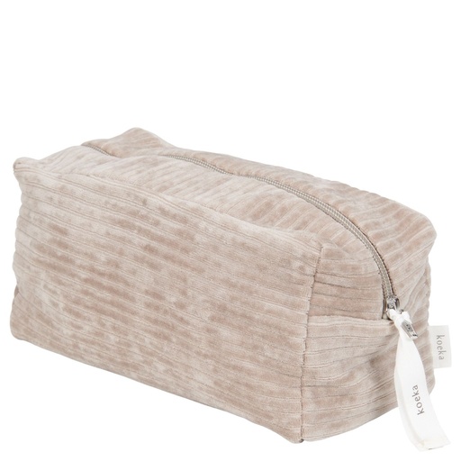 [461775] TOILETTAS, Vik clay, bruin, geribbeld/uni, 23x12x10cm, corduroy/polyester, rits, 2023/24