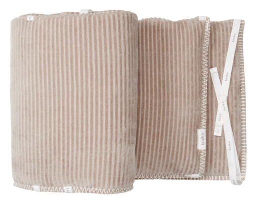 [461777] TOCHTKUSSEN, Vik clay, bruin, geribbeld, corduroy - velours, 30x180cm, vr park/babybed, 2023/24