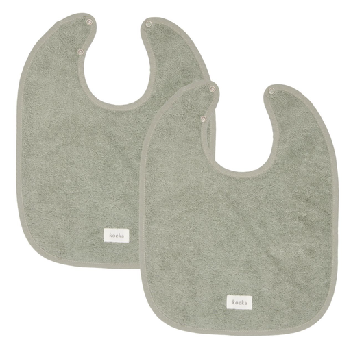 [465350] SLABBETJE, 2-Pack, Dijon Daily shadow green, groen, uni, drukknopensluiting, badstof, 33x44cm, 2 stuk(s), 2023/24