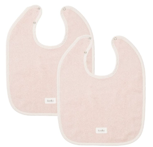 [472787] SLABBETJE, 2-Pack, Dijon Daily blush, roze, uni, drukknopensluiting, badstof, 33x44cm, 2 stuk(s), 2023/24