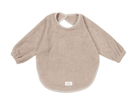 [472791] SLABBETJE, Dijon Daily clay, bruin, uni, drukknopensluiting, badstof, 78x43cm, met mouwen, 1 stuk(s), 2023/24