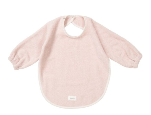 [472792] SLABBETJE, Dijon Daily blush, roze, uni, drukknopensluiting, badstof, 78x43cm, met mouwen, 1 stuk(s), 2023/24