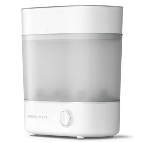 [413142] STOOMSTERILISATOR, 3-in-1, wit, vr 6 standaardfl/6 breedhalsfl/6 XL breed- halsfl/vr toebeh, sterilisator