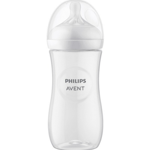 [463496] BREEDHALSFLES, PP, NR, 330 ml, uni, Natural Response, transparant, siliconen speen, 3m+, 1 stuk(s), fles, 2023