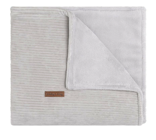[389722] Baby's Only | Deken Wieg Teddy Sense Kiezelgrijs 70x95cm