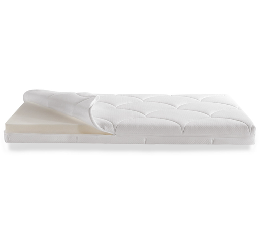 [332283] MATRAS, vr babybed 70x140, Beer, 11cm dik, polyetherschuim kern, 25 kg/m³, polyester hoes, afneembare hoes