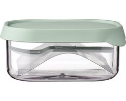 [462085] BROODDOOS, fruitbox, nordic sage, groen, uni, 8x5x11.3cm, inclusief fruitvorkje, Take A Break