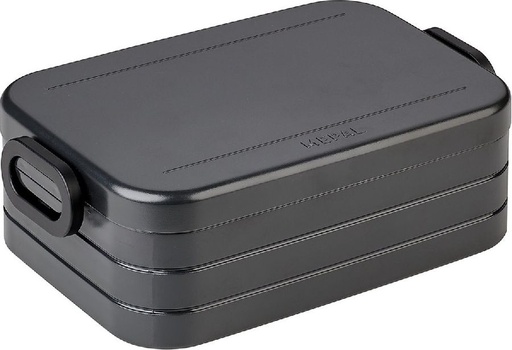 [462089] BROODDOOS, Lunchbox midi, nordic black, zwart, uni, ABS, clipsluiting, 12 x 6.5 x 18.5cm, Take A Break