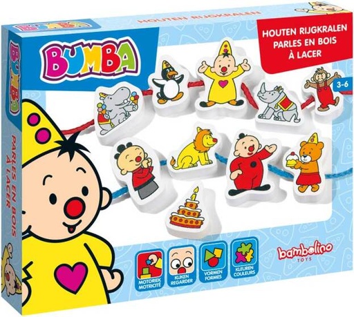 [398851] KNUTSELPAKKET, Bumba, Rijgkralen Bumba, 11 figuren, 2 touwen